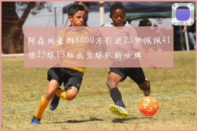 阿森纳豪掷8000万引进23岁佩佩41场23球13助成为球队新头牌